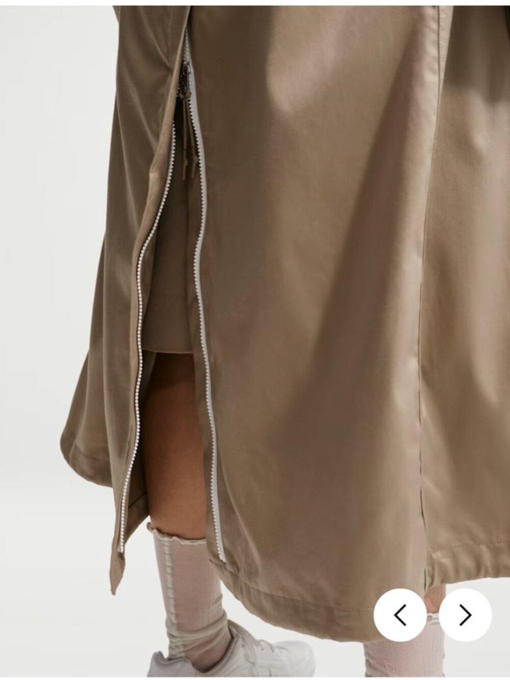 NWT Nike Sportswear Airreverent Women's Khaki Trench Coat - Picture 7 of 10